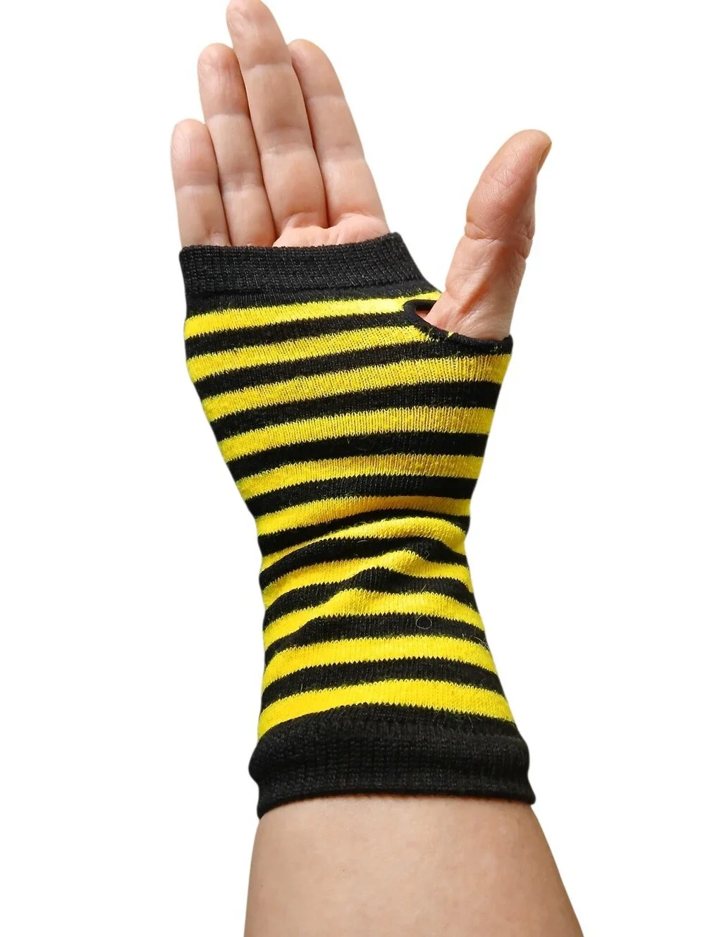 Girls' Yellow & Black Bee Costume with Wings, Headband and Striped Tights...